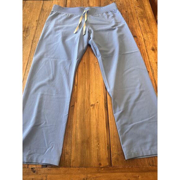 Figs Scrub Pants Size Large Petite Ceil Blue Livingston Technical Collection - Picture 1 of 13